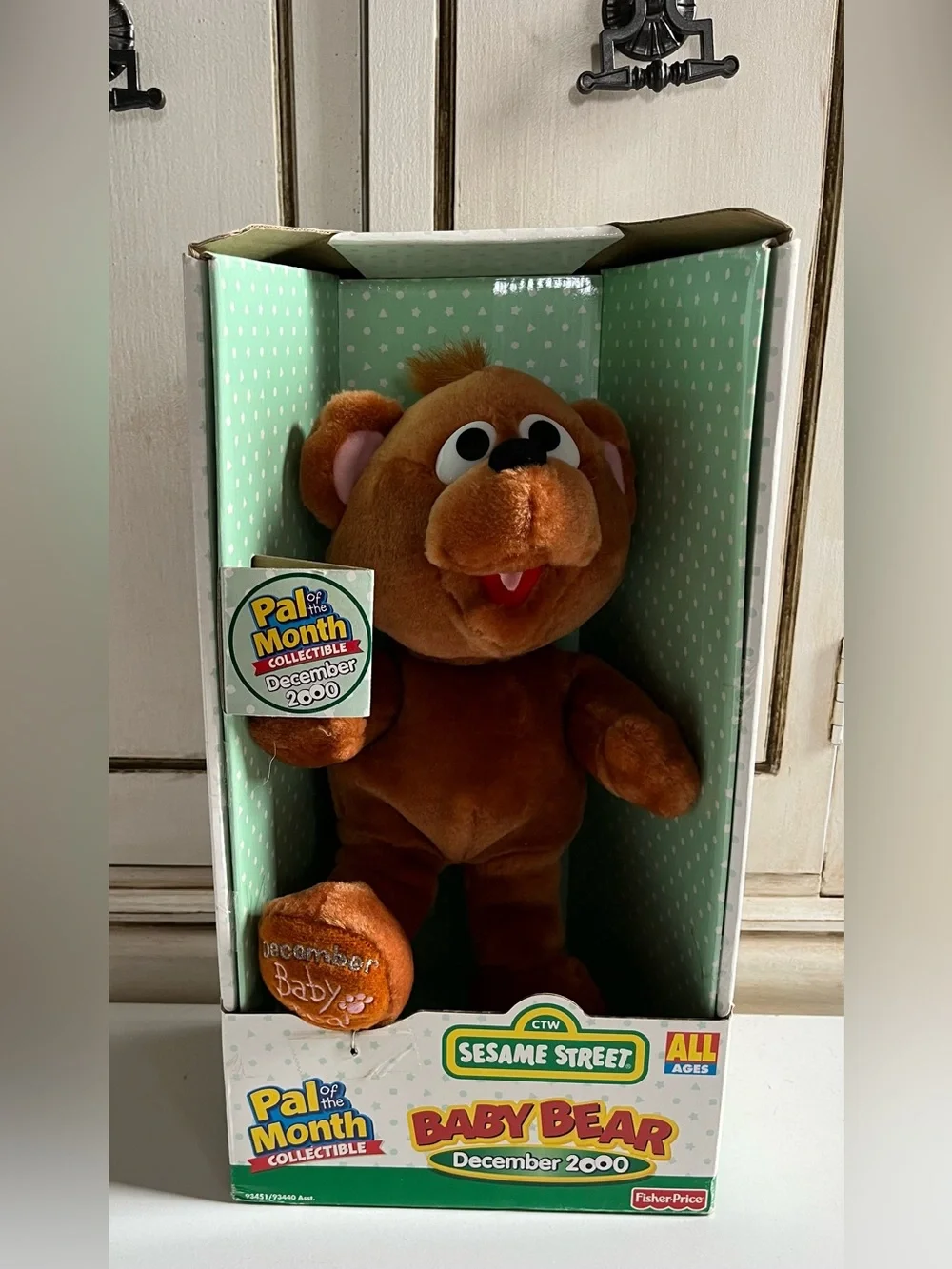 New Sesame Street Pal of the Month Baby Bear December 2000 Fisher-Price vintage